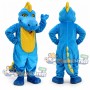 Blue Dinosaur Mascot Costume