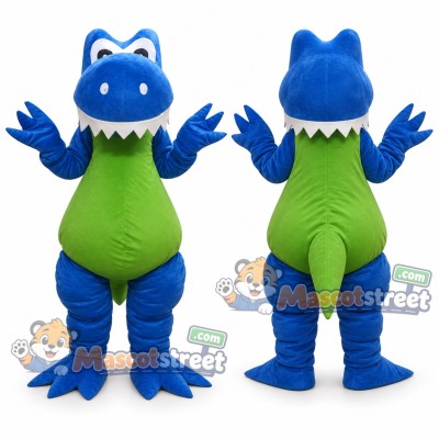 Blue and Green Dragon Mascot Costume Blue and Green Dragon Mascot Costume