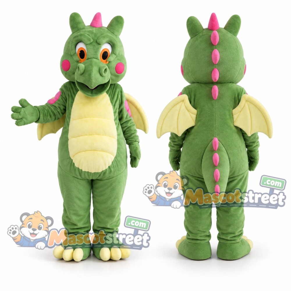 Green Dragon Mascot Costume