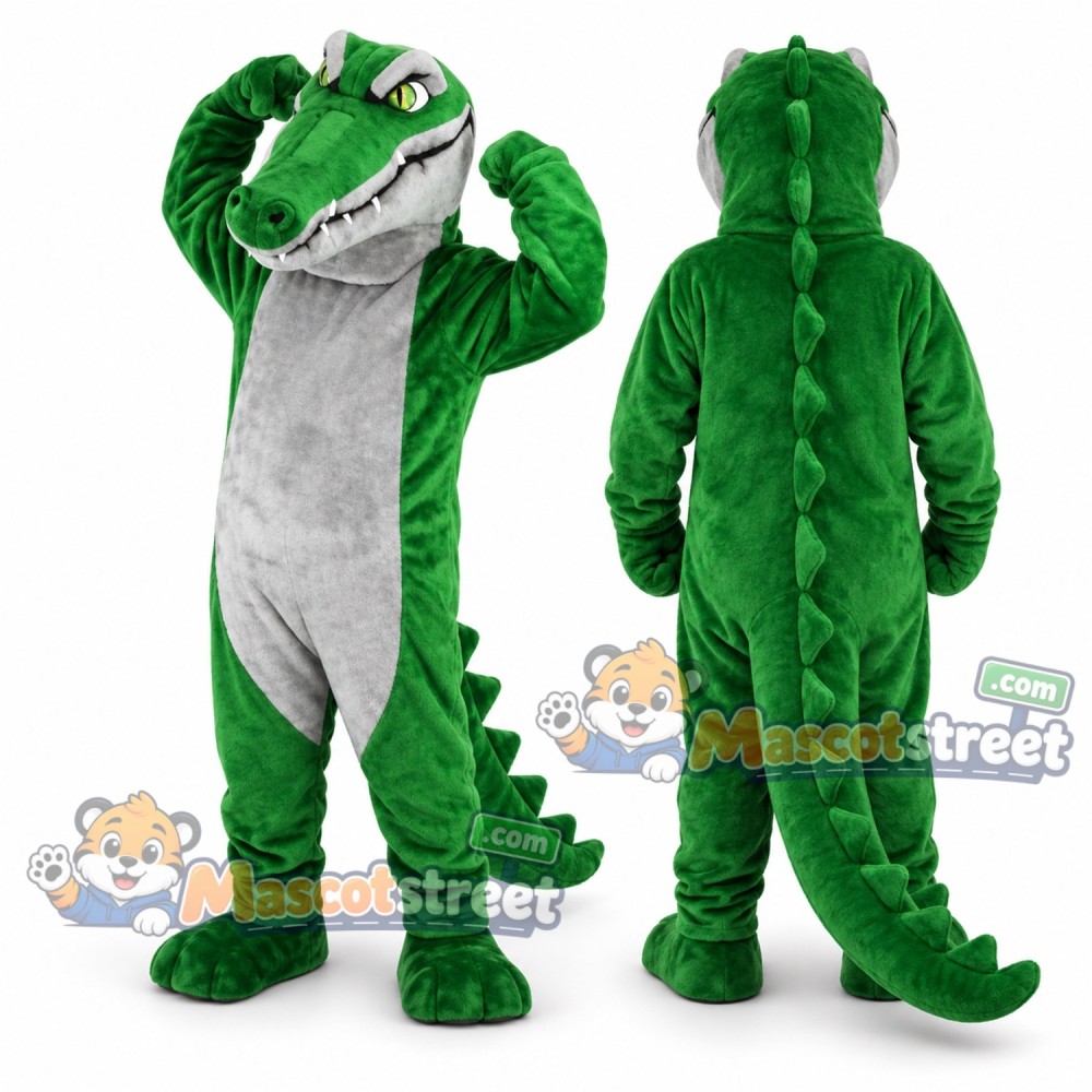 Green Crocodile Mascot Costume Green Crocodile Mascot Costume
