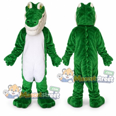 Green Crocodile Mascot Costume Green Crocodile Mascot Costume