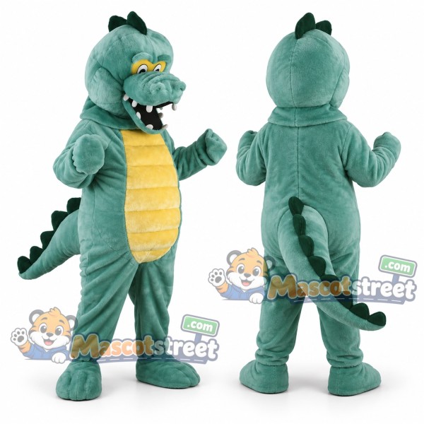 Teal Crocodile Mascot Costume