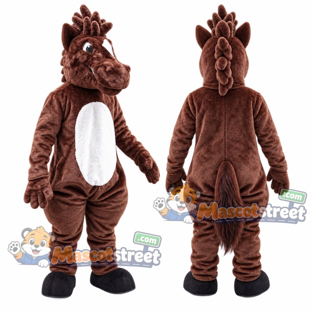 Brown Horse Mascot Costume Brown Horse Mascot Costume