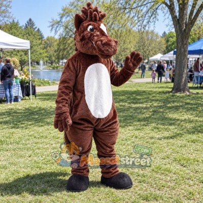 Brown Horse Mascot Costume Brown Horse Mascot Costume