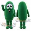 Green Cucumber Mascot Costume