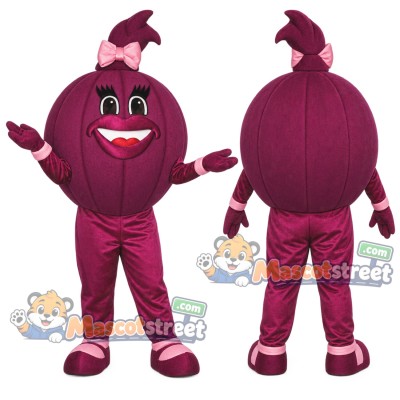 Purple Onion Mascot Costume Purple Onion Mascot Costume