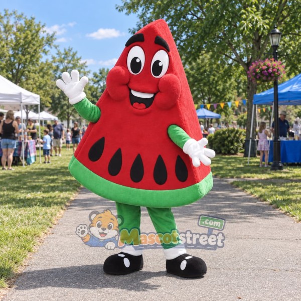 Watermelon Slice Mascot Costume