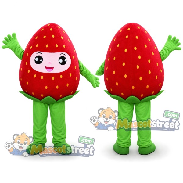 Strawberry Mascot Costume with Green Pants