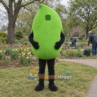 Green Lime Mascot Costume Green Lime Mascot Costume