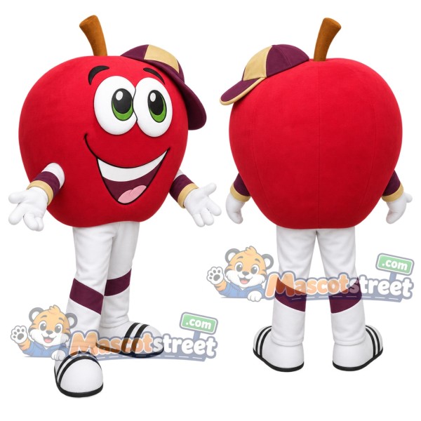 Red Apple Mascot Costume