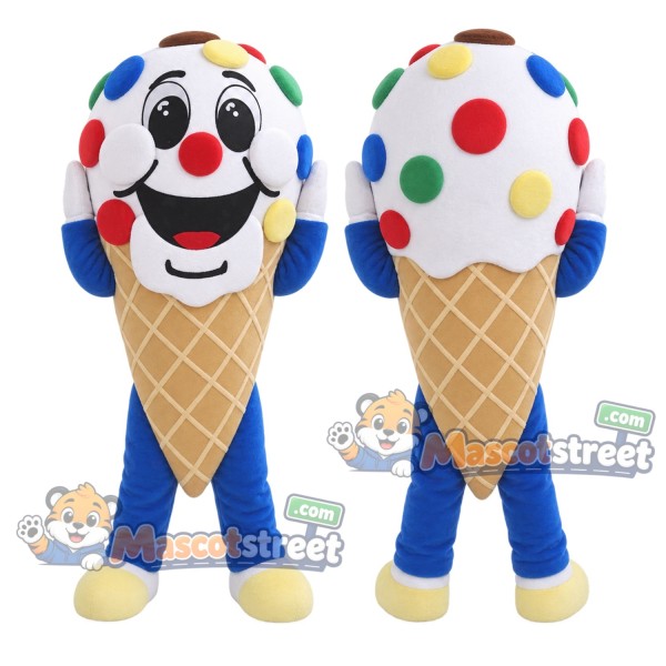 Ice Cream Cone Mascot Costume