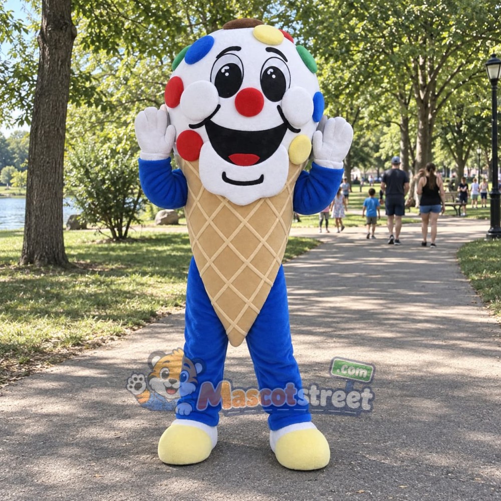 Ice Cream Cone Mascot Costume Ice Cream Cone Mascot Costume