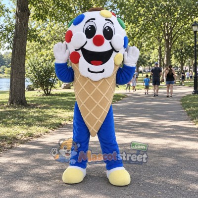 Ice Cream Cone Mascot Costume Ice Cream Cone Mascot Costume