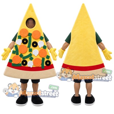 Pizza Slice Mascot Costume Pizza Slice Mascot Costume