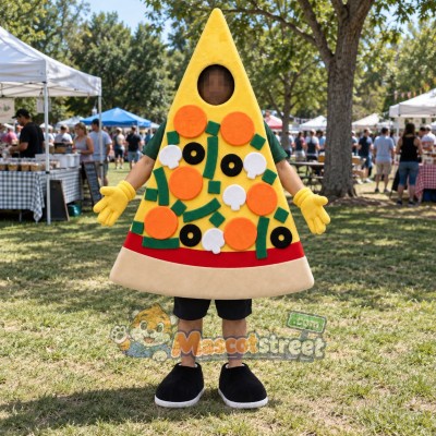 Pizza Slice Mascot Costume Pizza Slice Mascot Costume