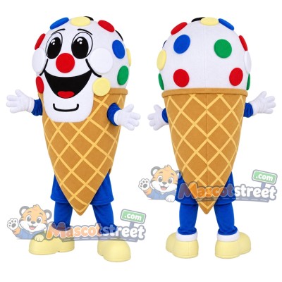 Ice Cream Cone Mascot Costume Ice Cream Cone Mascot Costume