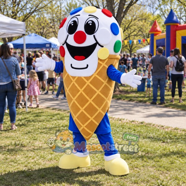 Ice Cream Cone Mascot Costume