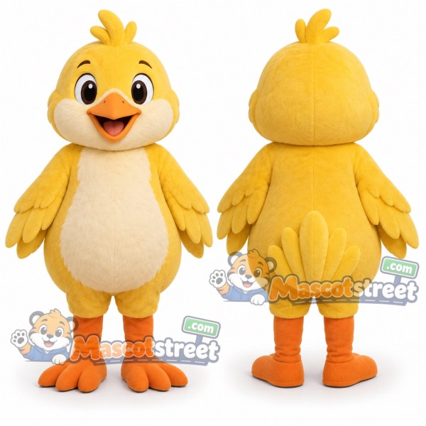 Yellow Chick Mascot Costume