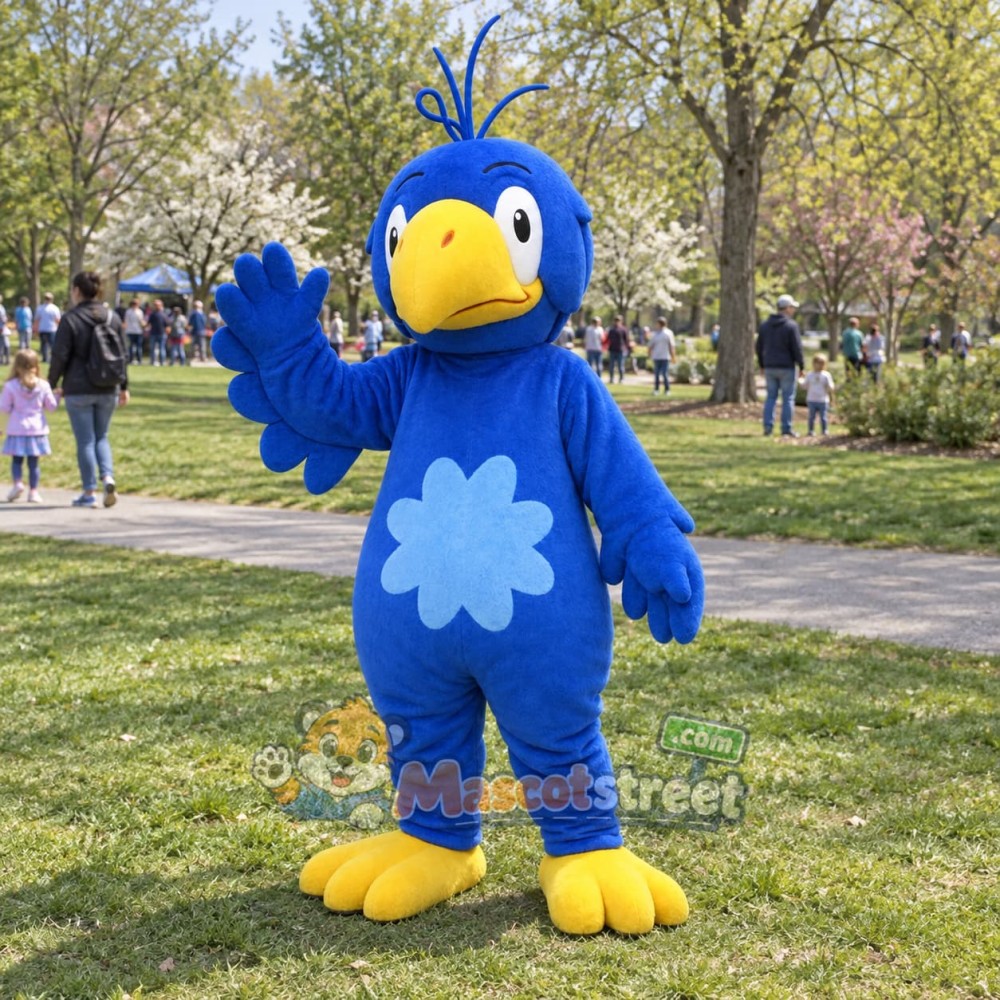 Blue Bird Mascot Costume