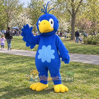 Blue Bird Mascot Costume