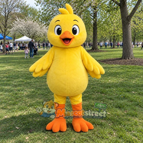 Yellow Chick Mascot Costume