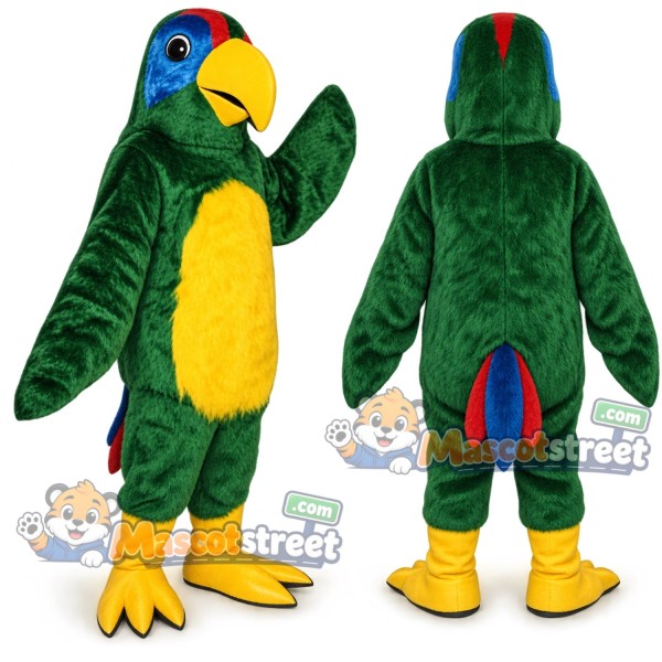 Green Parrot Mascot Costume