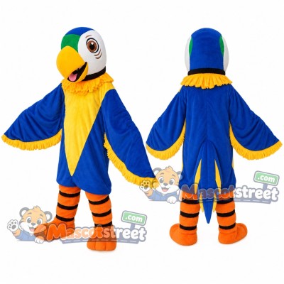 Blue and Yellow Parrot Mascot Costume Blue and Yellow Parrot Mascot Costume