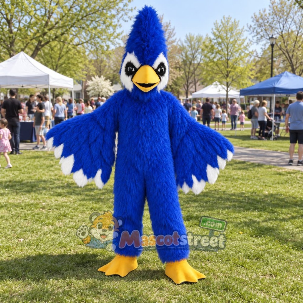 Blue Bird Mascot Costume