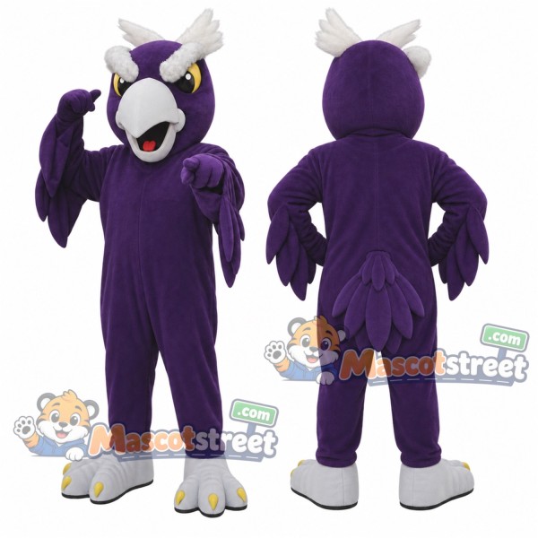 Purple Eagle Mascot Costume