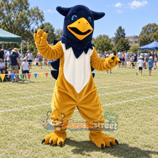 Golden Griffin Mascot Costume
