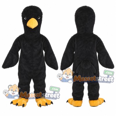Black Crow Mascot Costume Black Crow Mascot Costume