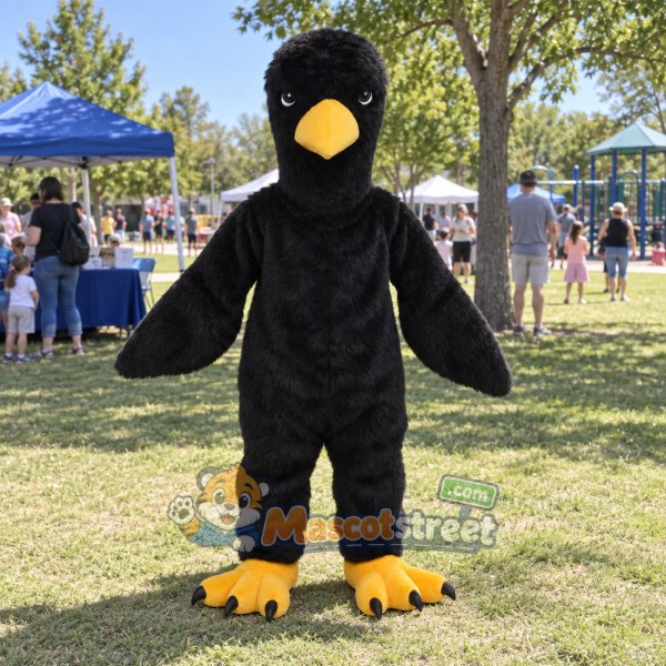 Black Crow Mascot Costume