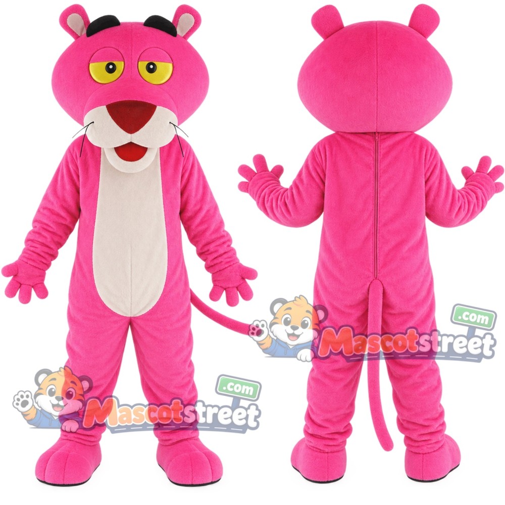Pink Panther Mascot Costume Pink Panther Mascot Costume