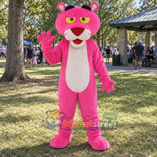 Pink Panther Mascot Costume