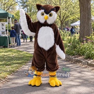 Brown Owl Mascot Costume Brown Owl Mascot Costume