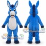 Blue Donkey Mascot Costume