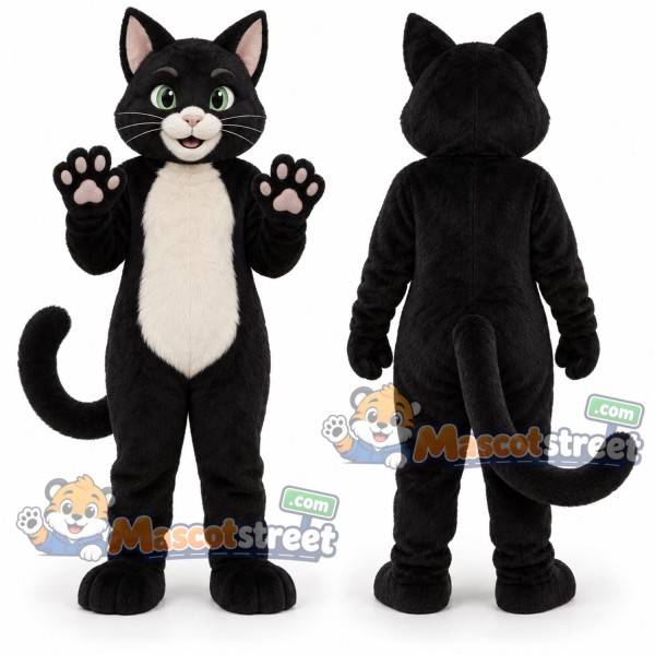 Black Cat Mascot Costume