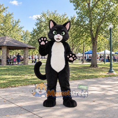 Black Cat Mascot Costume
