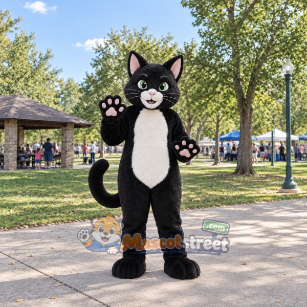 Black Cat Mascot Costume