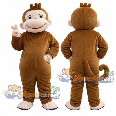 Brown Monkey Mascot Costume