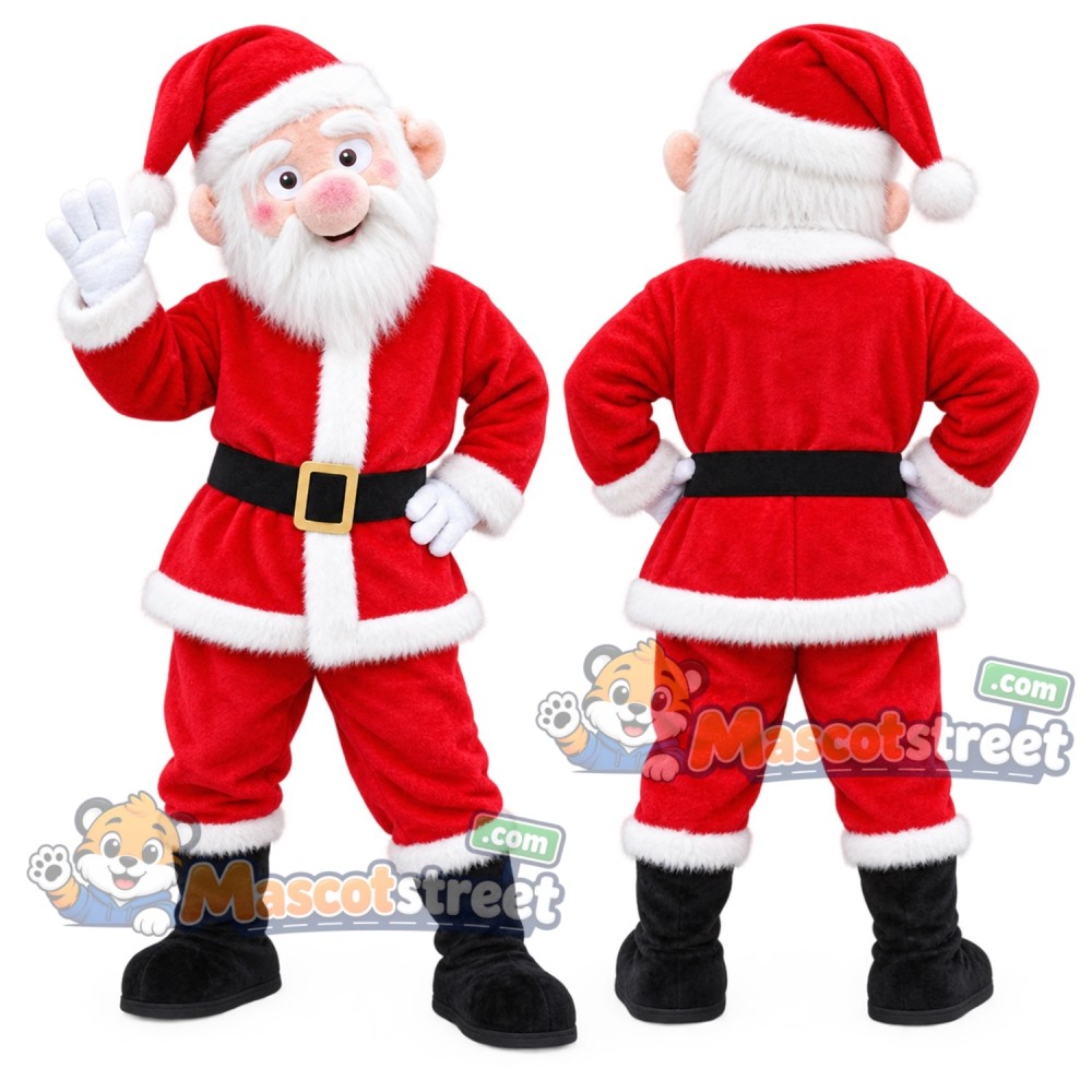 Santa Claus Mascot Costume with Red Santa Suit Santa Claus Mascot Costume with Red Santa Suit