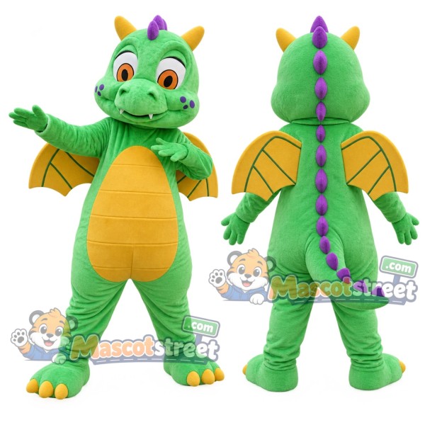 Green Dragon Mascot Costume