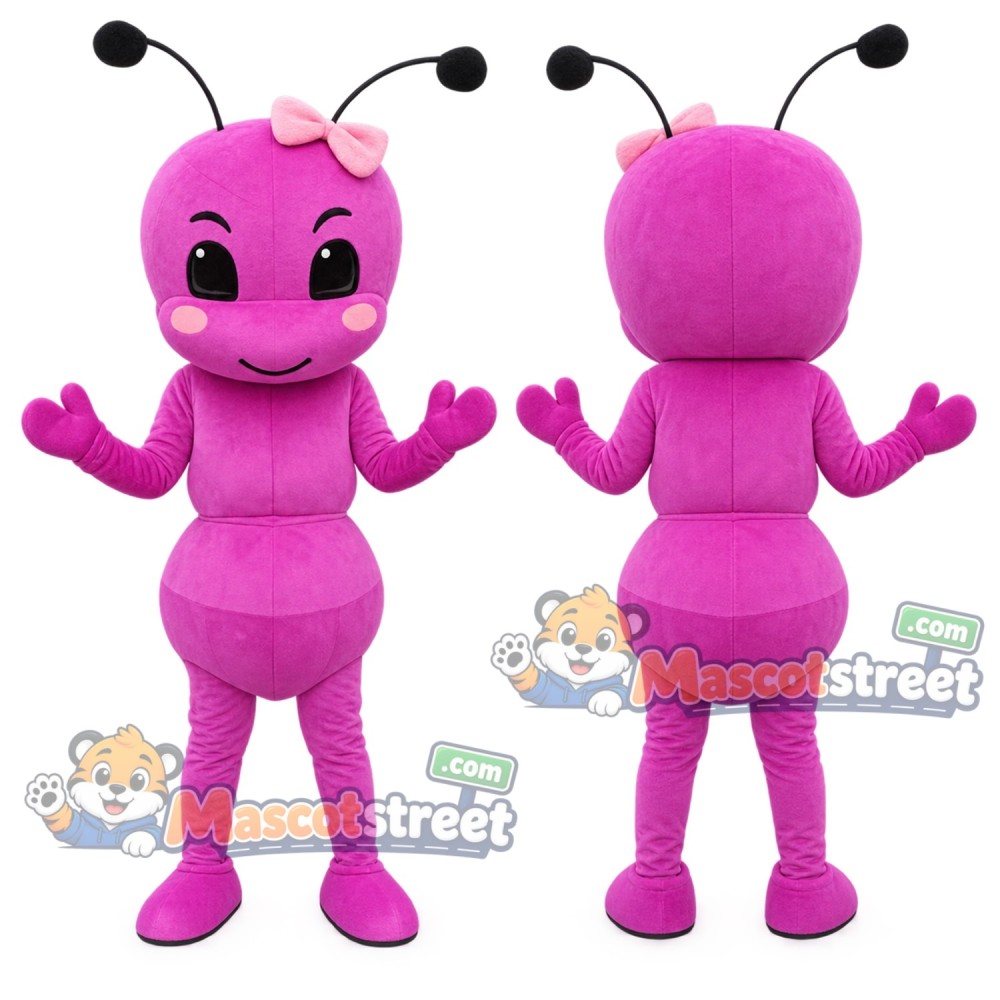 Pink Ant Mascot Costume Pink Ant Mascot Costume
