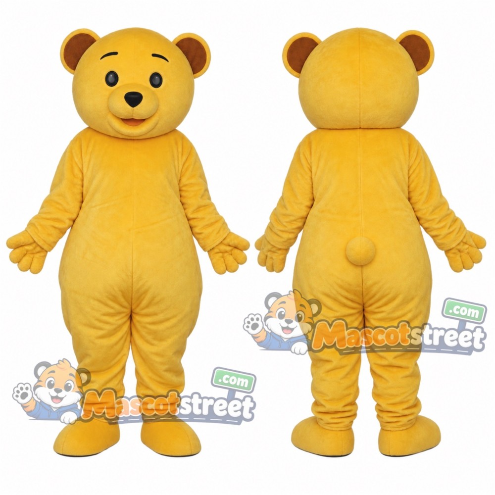 Yellow Bear Mascot Costume Yellow Bear Mascot Costume