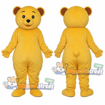Yellow Bear Mascot Costume Yellow Bear Mascot Costume