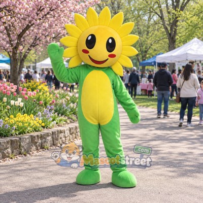 Sunflower Mascot Costume Sunflower Mascot Costume