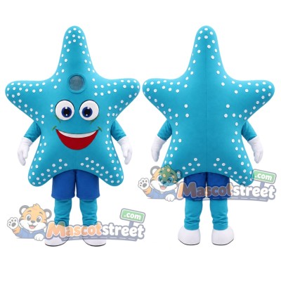 Blue Starfish Mascot Costume
