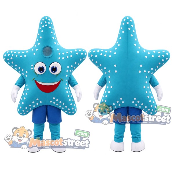 Blue Starfish Mascot Costume