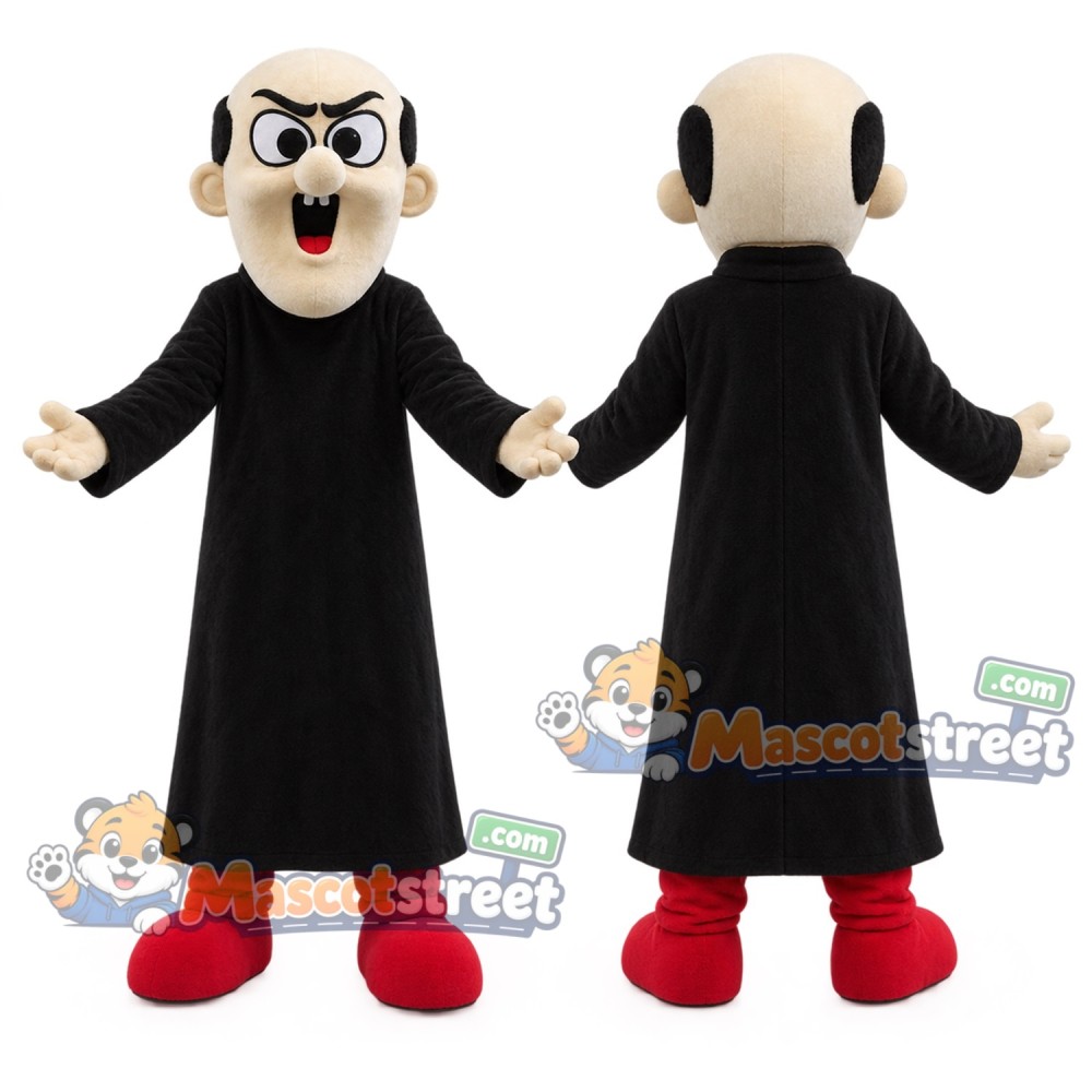 Wizard Mascot Costume with Black Robe Wizard Mascot Costume with Black Robe