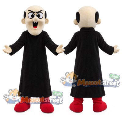 Wizard Mascot Costume with Black Robe Wizard Mascot Costume with Black Robe